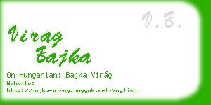 virag bajka business card