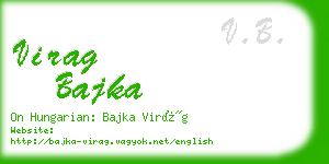 virag bajka business card